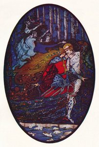Setkání, c1918 od Harry Clarke