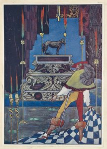 Tinder Box Seděl tam pes s očima velkýma jako šálky. od Harry Clarke