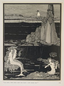 Velmi skoro! "Úplně sám, ty skály uprostřed - jedné noci jsem to málem udělal!" Tři mořské panny od Harry Clarke
