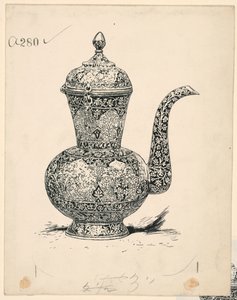 Ewer of Solid Silver vyrobený v Ispahanu od Harry Fenn