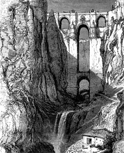Nový most, Ronda, Španělsko, 19. století.