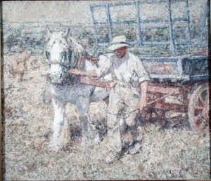 Plowman (olej na plátně)