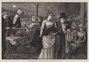 Svatojánská noc na terase Dolní sněmovny od Harry Furniss