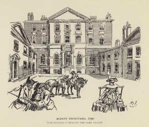 Albany Courtyard, 1790, Budova je dnes úplně stejná od Harry Furniss