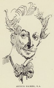 Arthur Hacker, RA od Harry Furniss