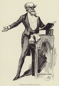Charles Dickens čte od Harry Furniss