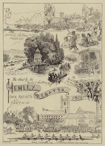 Henley Regatta, 1876 od Harry Furniss