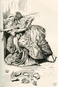Ilustrace k románu Charlese Dickense Příběh dvou měst od Harry Furniss