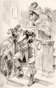Ilustrace k románu Charlese Dickense Příběh dvou měst od Harry Furniss