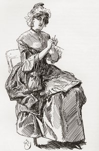 Ilustrace k románu Charlese Dickense Příběh dvou měst od Harry Furniss