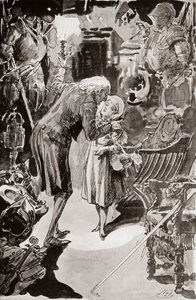 Ilustrace pro Charlese Dickense The Old Curiosity Shop od Harry Furniss