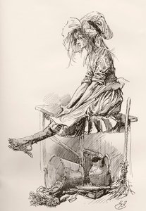 Ilustrace pro Charlese Dickense The Old Curiosity Shop od Harry Furniss