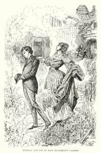 Ilustrace pro Velká očekávání od Charlese Dickense (litho) od Harry Furniss