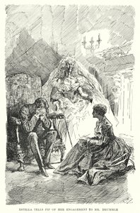 Ilustrace pro Velká očekávání od Charlese Dickense (litho) od Harry Furniss