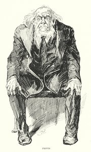 Ilustrace pro Velká očekávání od Charlese Dickense (litho) od Harry Furniss