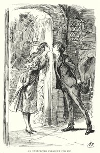 Ilustrace pro Velká očekávání od Charlese Dickense (litho) od Harry Furniss