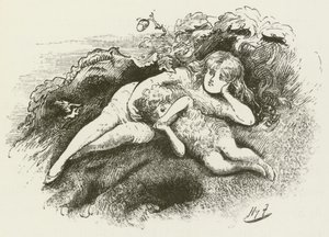 Ilustrace pro Sylvie a Bruna od Lewise Carrolla od Harry Furniss