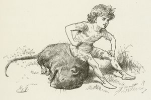 Ilustrace pro Sylvie a Bruna od Lewise Carrolla od Harry Furniss
