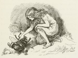 Ilustrace pro Sylvie a Bruna od Lewise Carrolla od Harry Furniss