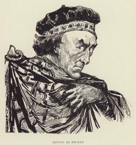 Irving jako Becket od Harry Furniss