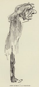 John Ruskin a la Whistler od Harry Furniss