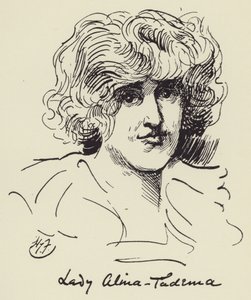 Lady Alma Tadema od Harry Furniss