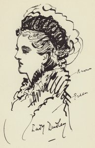 Lady Dudleyová od Harry Furniss