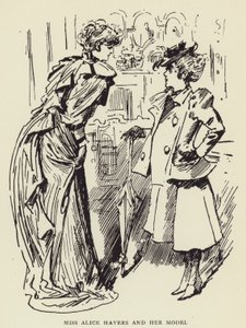 Slečna Alice Havers a její model od Harry Furniss