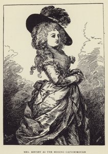 Paní Rousby jako chybějící Gainsborough od Harry Furniss