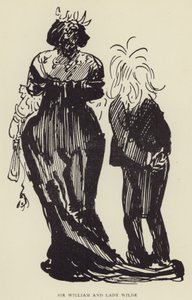 Sir William a lady Wildeová od Harry Furniss