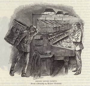 Třídění dopisních balíků od Harry Furniss