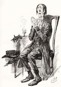 Stiggins. Ilustrace Harryho Furnisse k románu Charlese Dickense The Pickwick Papers z The Testimonial Edition, vydaného v roce 1910. od Harry Furniss