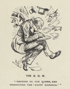 The Grand Old Man - GOM - W E Gladstone (litho) od Harry Furniss
