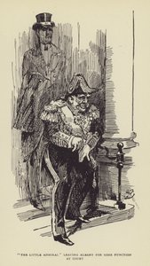 Malý admirál opouští Albany kvůli nějaké funkci u dvora od Harry Furniss