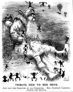 Pocta Dew to Ben Nevis, 1883 od Harry Furniss