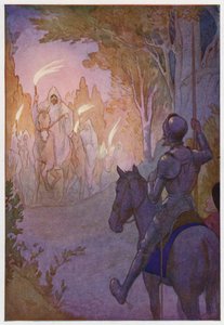 Ilustrace k Donu Quijotovi (barevná litografie) od Harry George Theaker