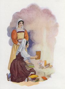 Ilustrace k Donu Quijotovi (barevná litografie) od Harry George Theaker