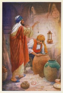 Peregil, Gallego a Maur (barevná litografie) od Harry George Theaker