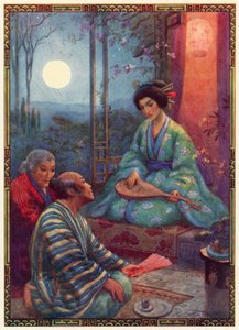 Princezna Splendour of the Feathery Bamboo (barevná litografie) od Harry George Theaker