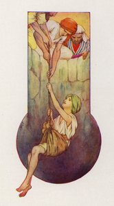 Bratři vytáhli Josefa z jámy (barevná litografie) od Harry George Theaker