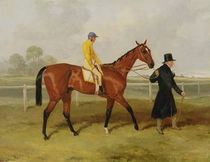 Sir Tatton Sykes (1772-1863) Vedení v koni „Sir Tatton Sykes“ s Williamem Scottem Upem, 1846