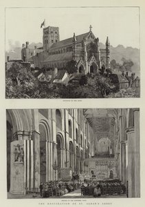 Rytina Restoration of St Albans Abbey od Harry Hine