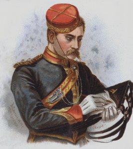 Kapitán 12. kopiníků (chromolitho)