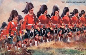 Gordon Highlanders, After Review (barevné lito)