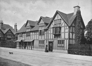 Shakespearův dům, Stratford-On-Avon, c1896