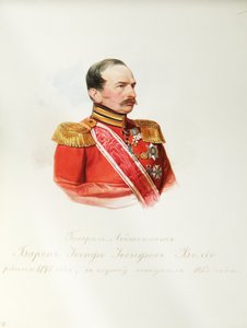 Portrét barona Iosifa Iosifoviče von Velio 1795-1867 Z alba císařské koňské gardy, 1846-1849