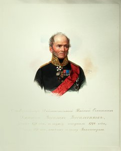 Portrét Dmitrije Vasiljeviče Vasilčikova 1778-1859 Z alba císařské koňské gardy, 1846-1849