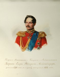 Portrét generála Jegora Fjodoroviče Meiendorfa 1794-1879 Z alba císařské koňské gardy, 1846-1849