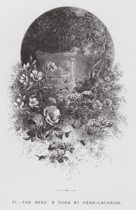 Hmyz: Včely, hrobka v Pere-Lachaise (rytina) od Hector Giacomelli