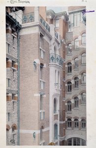 Pohled na Castel Beranger (1897-1898), stavba manifestovaná architektem Hectorem Guimardem (1867-1942). od Hector Guimard